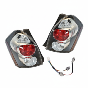 Top Gear Motors Halogen Tail Light Assembly Pair Left and Right for 2009-2010 Pontiac Vibe Black Housing Clear Lens