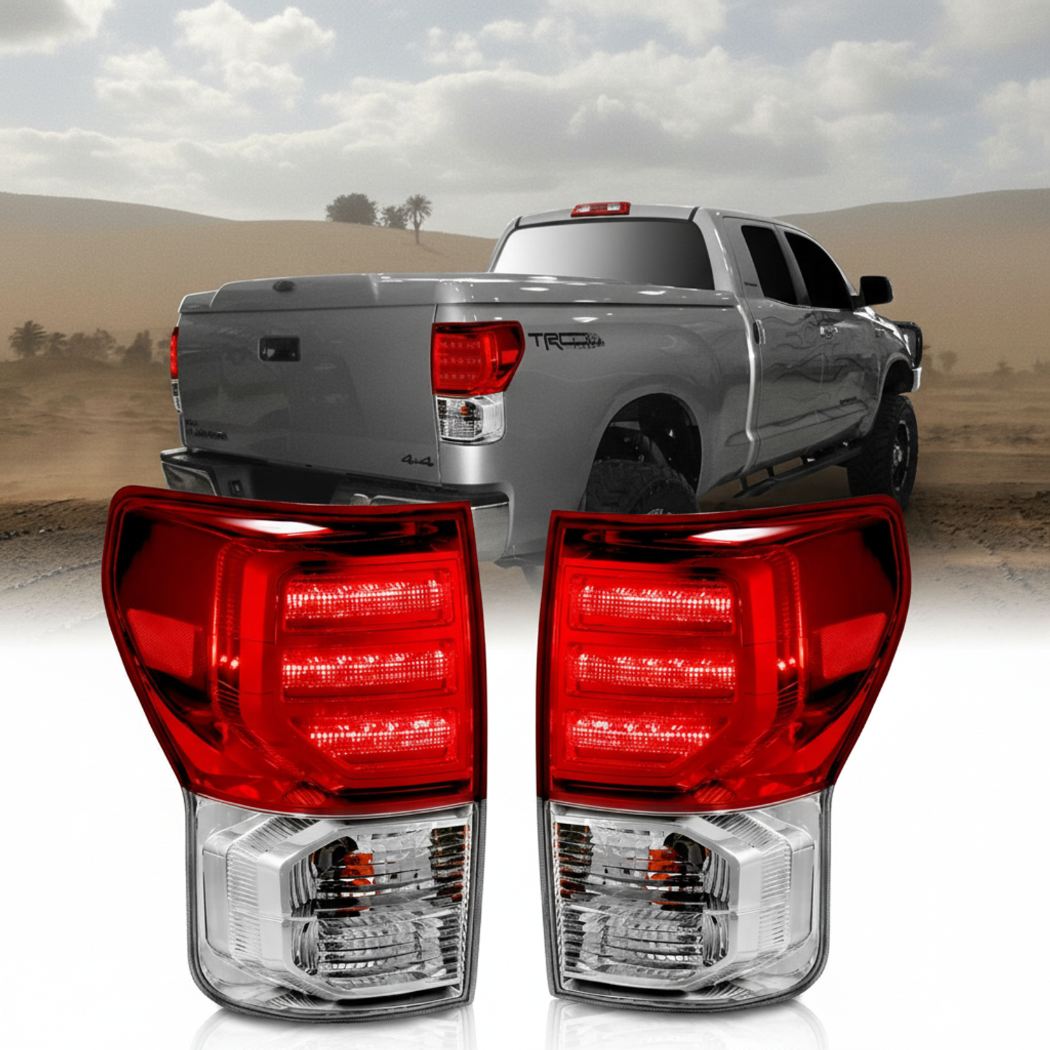 Top Gear Motors of Clear LED Taillights for 2007-2013 Toyota Tundra, Left & Right - Image 4