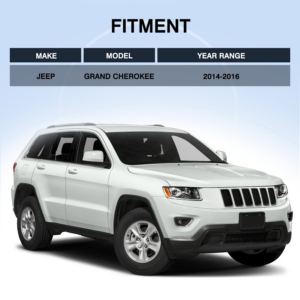 Top Gear Motors Pair Clear Projector Headlights, Left & Right, for 2014-2016 JEEP Grand Cherokee L