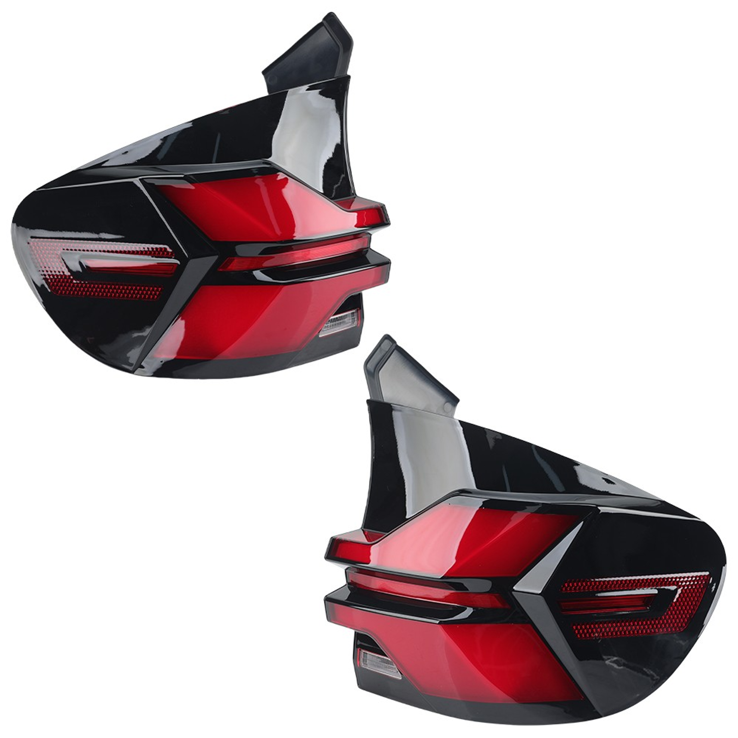 Top Gear Motors Full LED Tail Light Assembly Pair Left and Right for BMW X5 E70 2007–2013 Black Housing Red Lens - Image 2