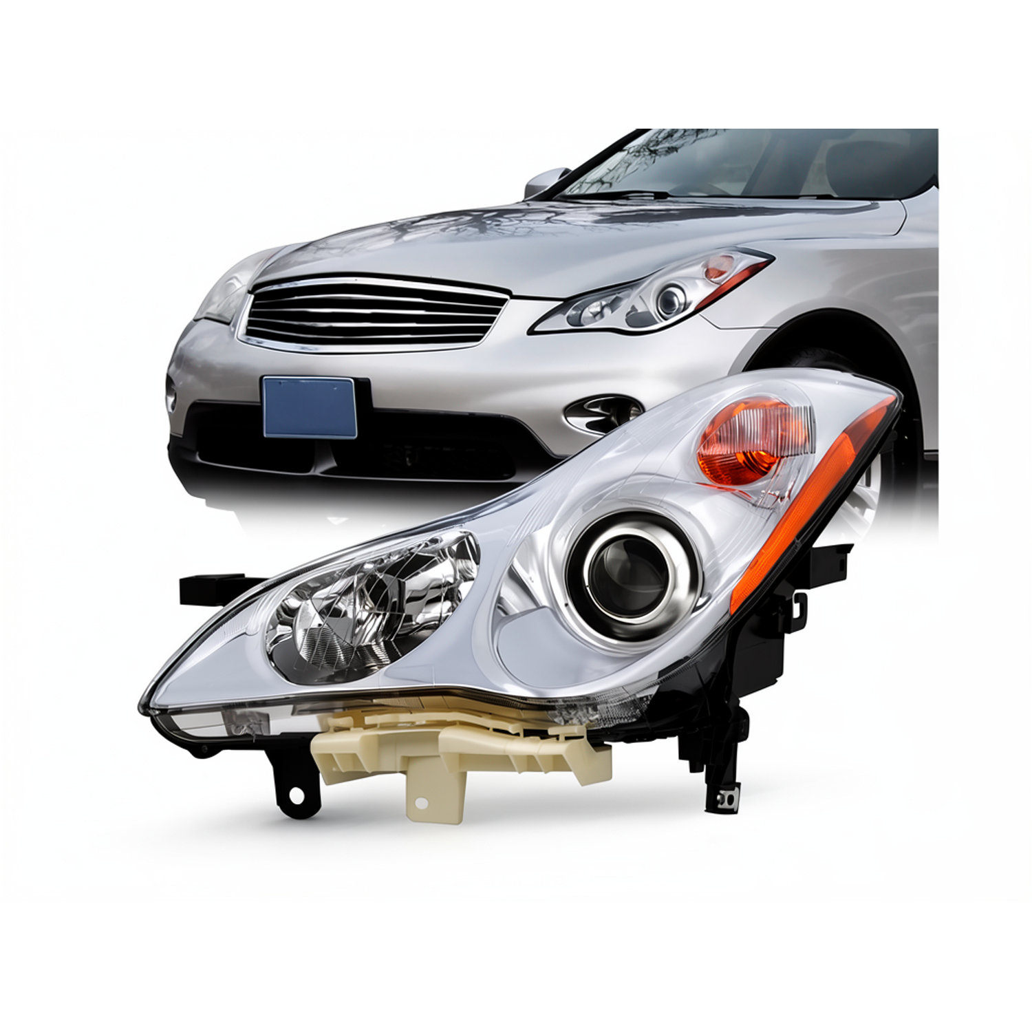 For 2008-2012 Infinti EX35 14-17 QX50 HID w/AFS Projector Headlight Driver Side - Image 2