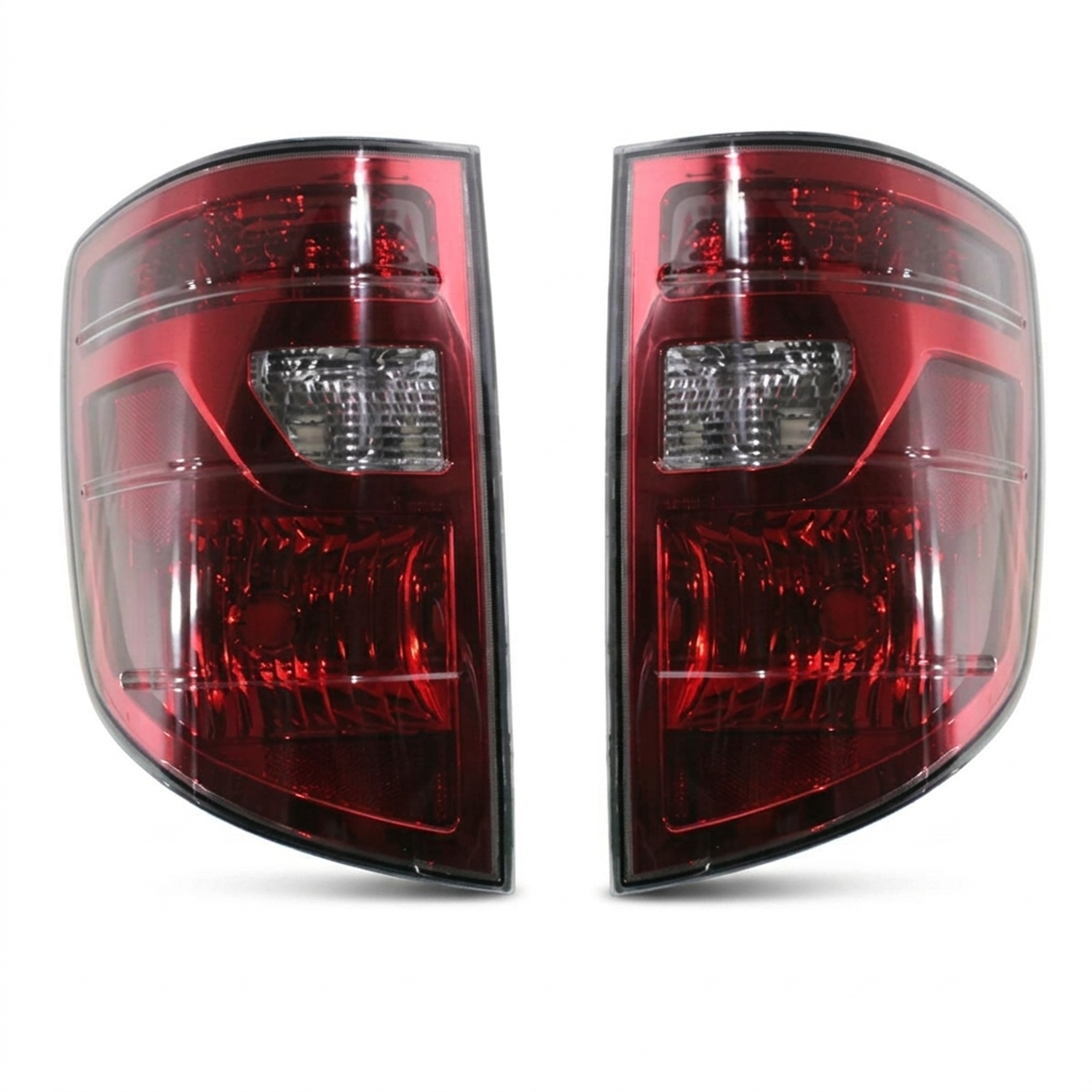 Top Gear Motors Halogen Taillight Assembly Pair Left and Right for 2009–2014 Honda Ridgeline Red Clear Lens Replacement