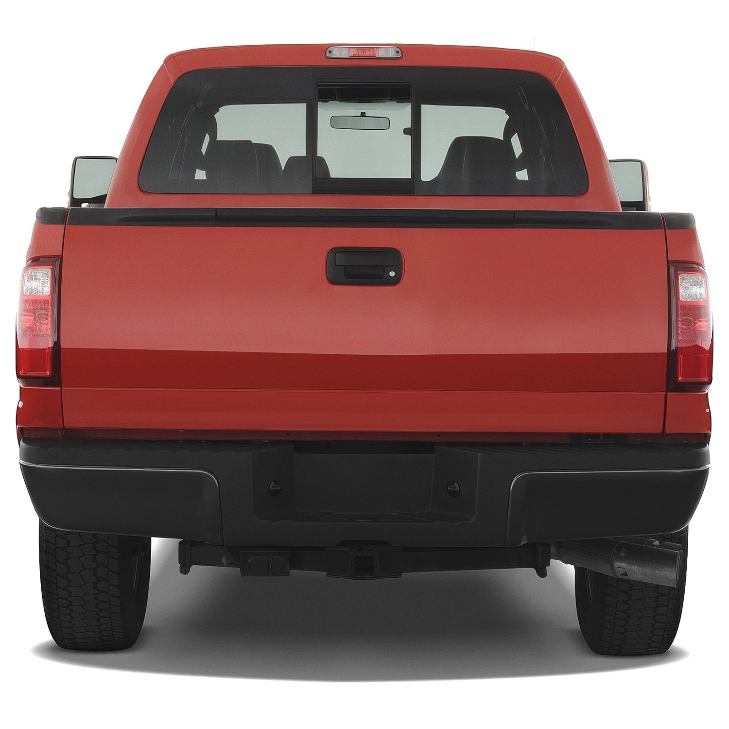 Top Gear Motors Black Steel Rear Bumper End Caps Pair L&R for 2008–2016 Ford F-250, F-350, and F-450 Super Duty - Image 2