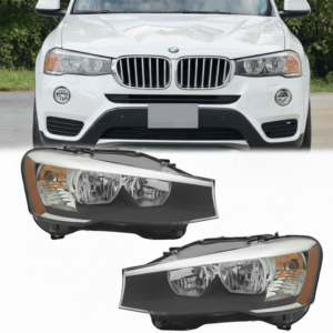 Top Gear Motors 2015-2017 BMW X3 X4 Halogen Headlight Assembly Pair Left Driver & Right Passenger Set of 2