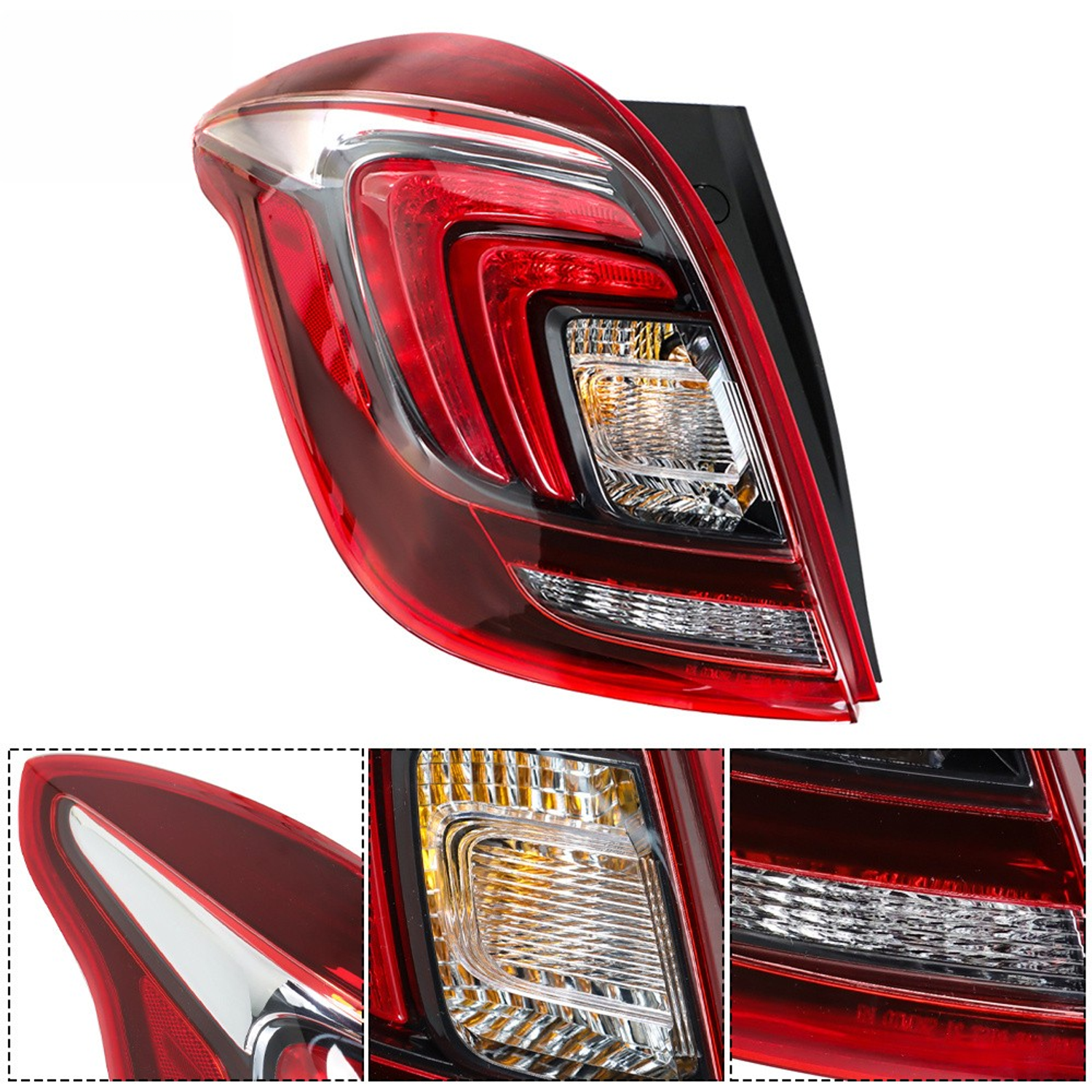 Top Gear Motors Black LED Tail Light Driver Left Side for 2017-2021 BUICK Encore Red Lens - Image 4