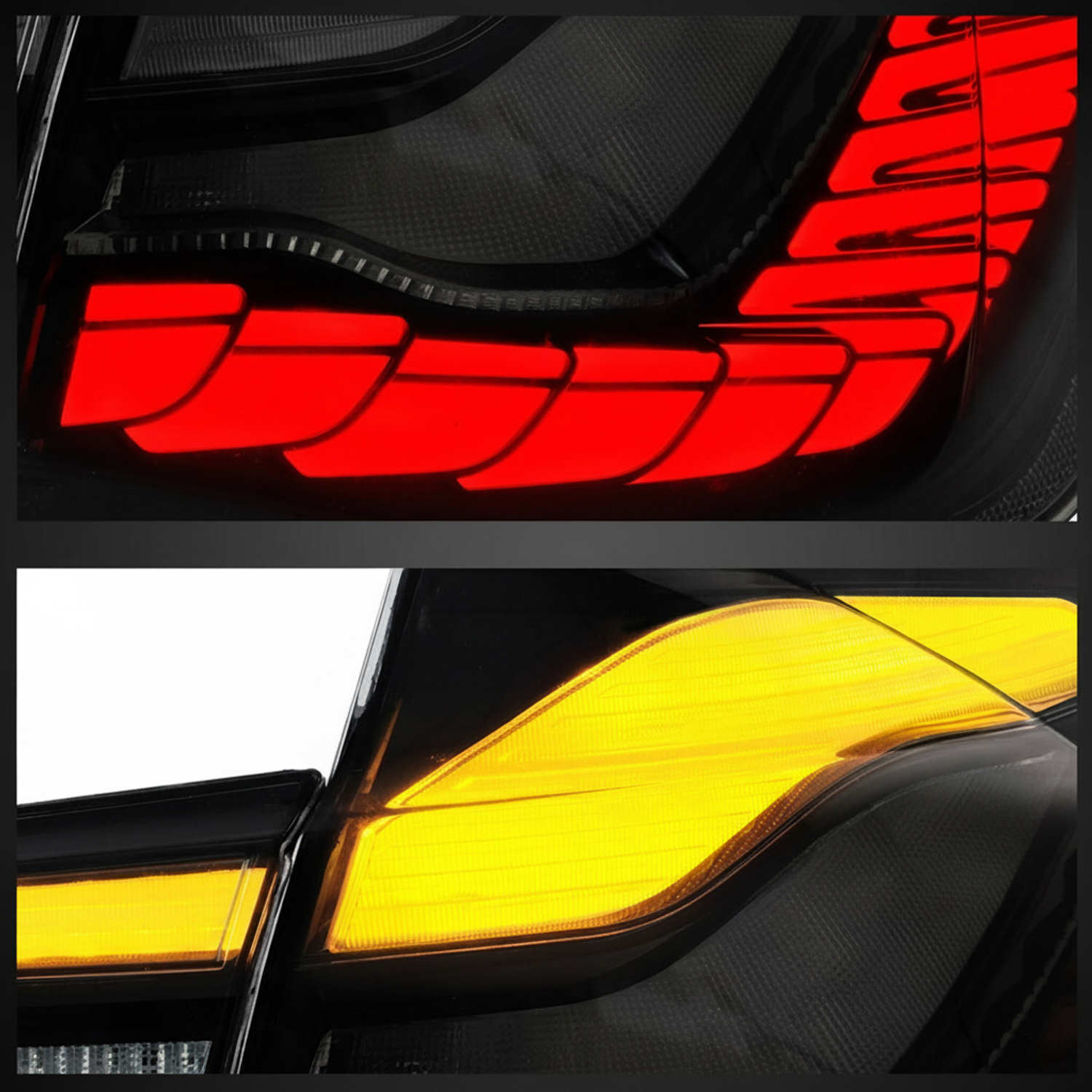 Top Gear Motors LED Tail Light Assembly Pair Left and Right for 2012-2018 BMW 3 Series F30 F35 and F80 M3 Black Housing Smoke Lens - Image 3