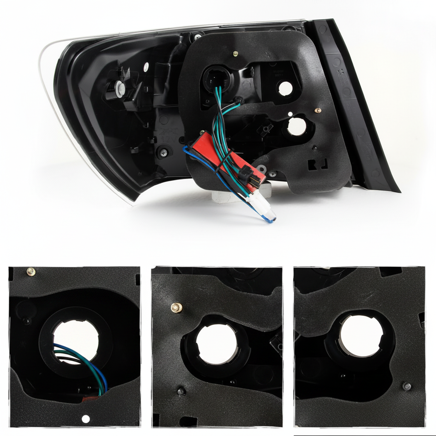 Top Gear Motors LED Tail Light Assembly Pair Left and Right for 2008–2011 Subaru Impreza and WRX Sedan Black Housing Clear Lens - Image 4