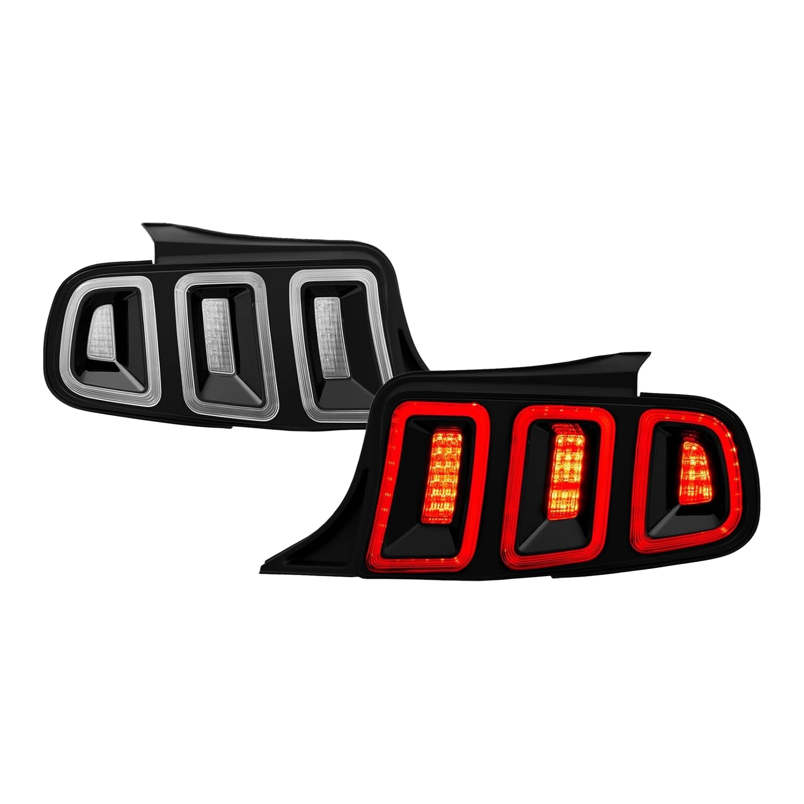Top Gear Motors Pair LED Left and Right Tail Light Assembly for 2010 2014 FORD Mustang