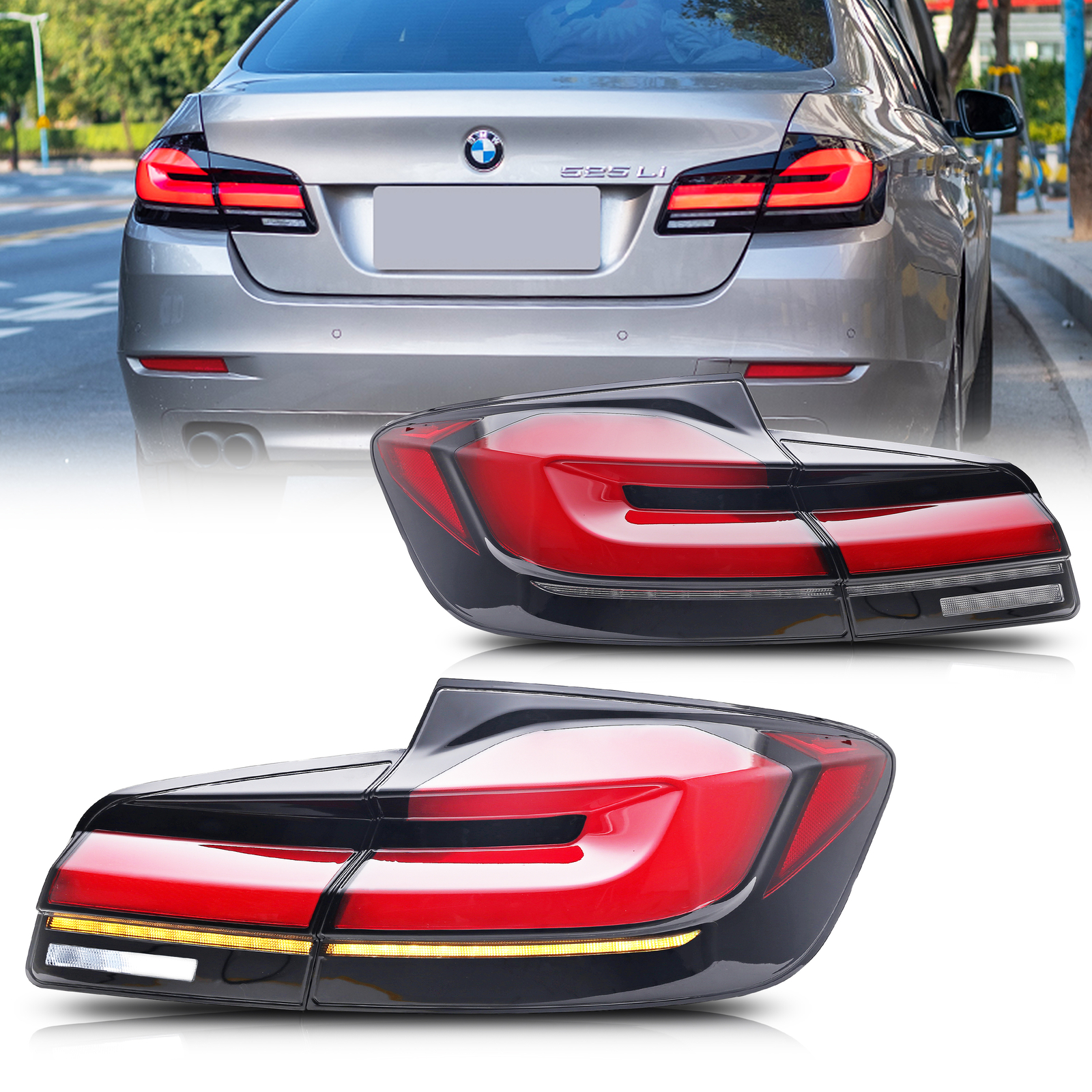Top Gear Motors Pair of taillights — Left and Right for 2011-2016 BMW F10 - Image 2