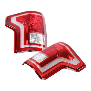 Top Gear Motors Halogen Tail Light Pair Driver and Passenger Side for 2015-2017 FORD F-150 Red Lens