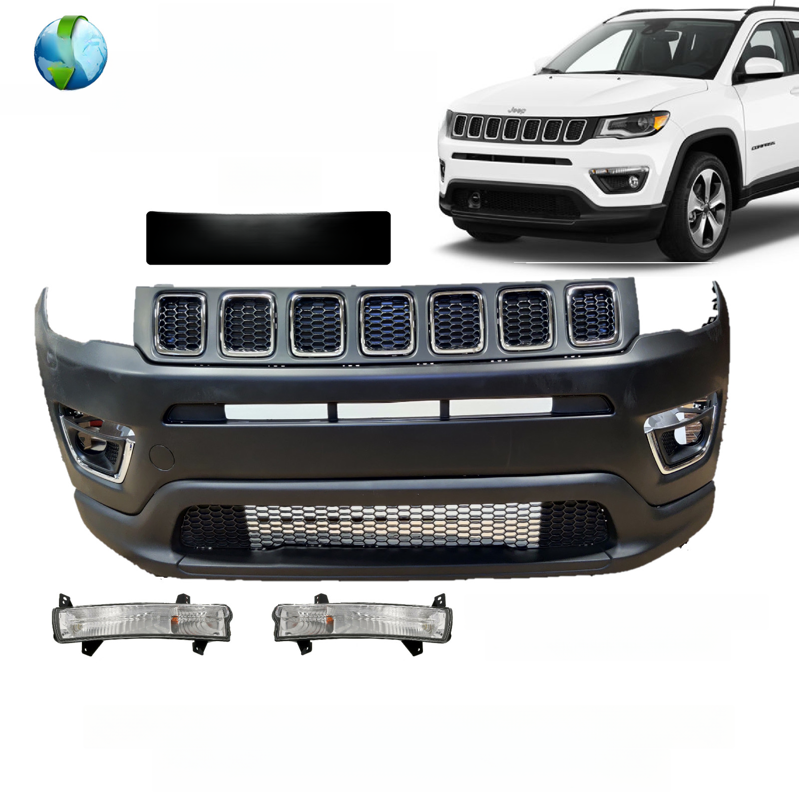 Top Gear Motors Bumper for 2017-2021 JEEP Compass - Image 2