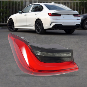 Top Gear Motors LED Left Outer Tail Light for BMW 3-Series 2019-2022 Black Housing