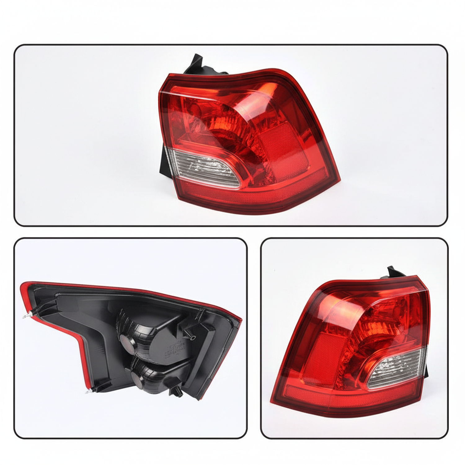 Top Gear Motors Halogen Tail Light Pair Driver and Passenger Side for 2015-2017 FORD F-150 Red Lens - Image 4