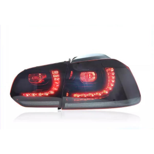 Top Gear Motors LED Dark Red Tail Light Assembly Pair for 2014 Volkswagen Golf and GTI