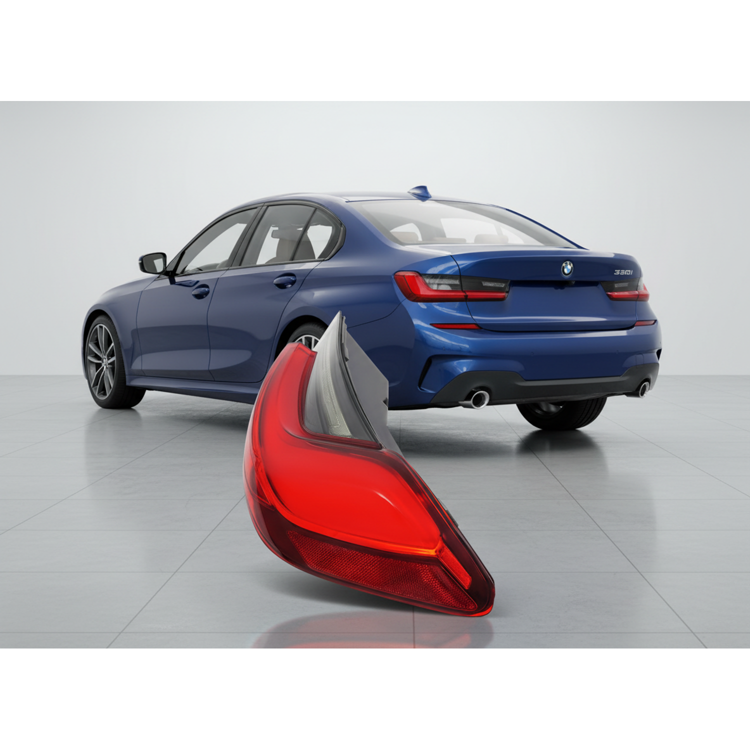 Top Gear Motors LED Left Outer Tail Light Assembly for 2019-2022 BMW 3-Series