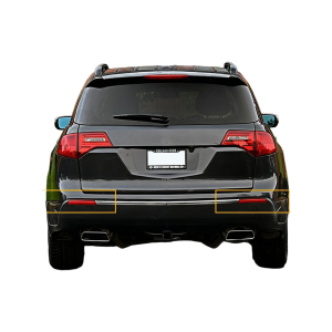 Top Gear Motors Rear Bumper Reflector Set Driver and Passenger Side for 2010-2013 Acura MDX Red Lens