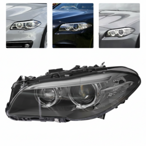 Top Gear Motors HID Xenon Headlight Assembly with AFS Driver Side Left for 2014-2017 BMW 5 Series Black Housing Clear Lens