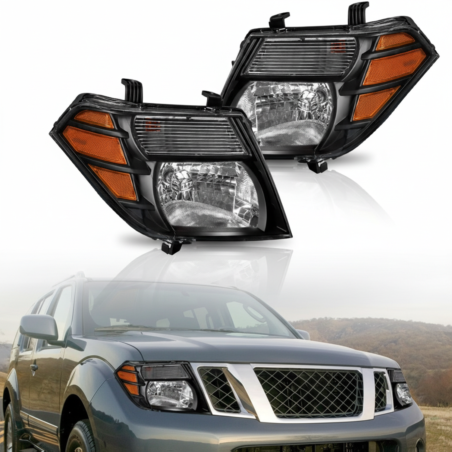 Top Gear Motors Headlight Assembly Pair Left and Right for 2008–2012 Nissan Pathfinder Sport Utility Direct Replacement - Image 4