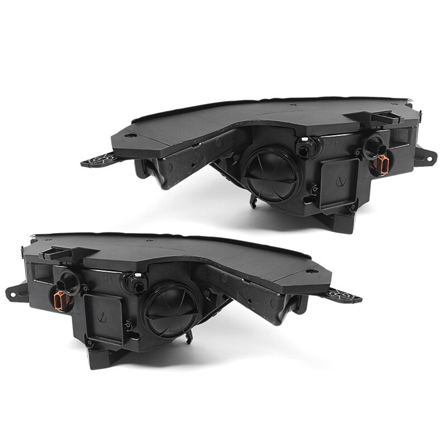 Top Gear Motors Halogen Projector Headlight Assembly Pair Left and Right for GMC Acadia 2017–2019 Black Housing LED DRL Clear Lens - Image 3