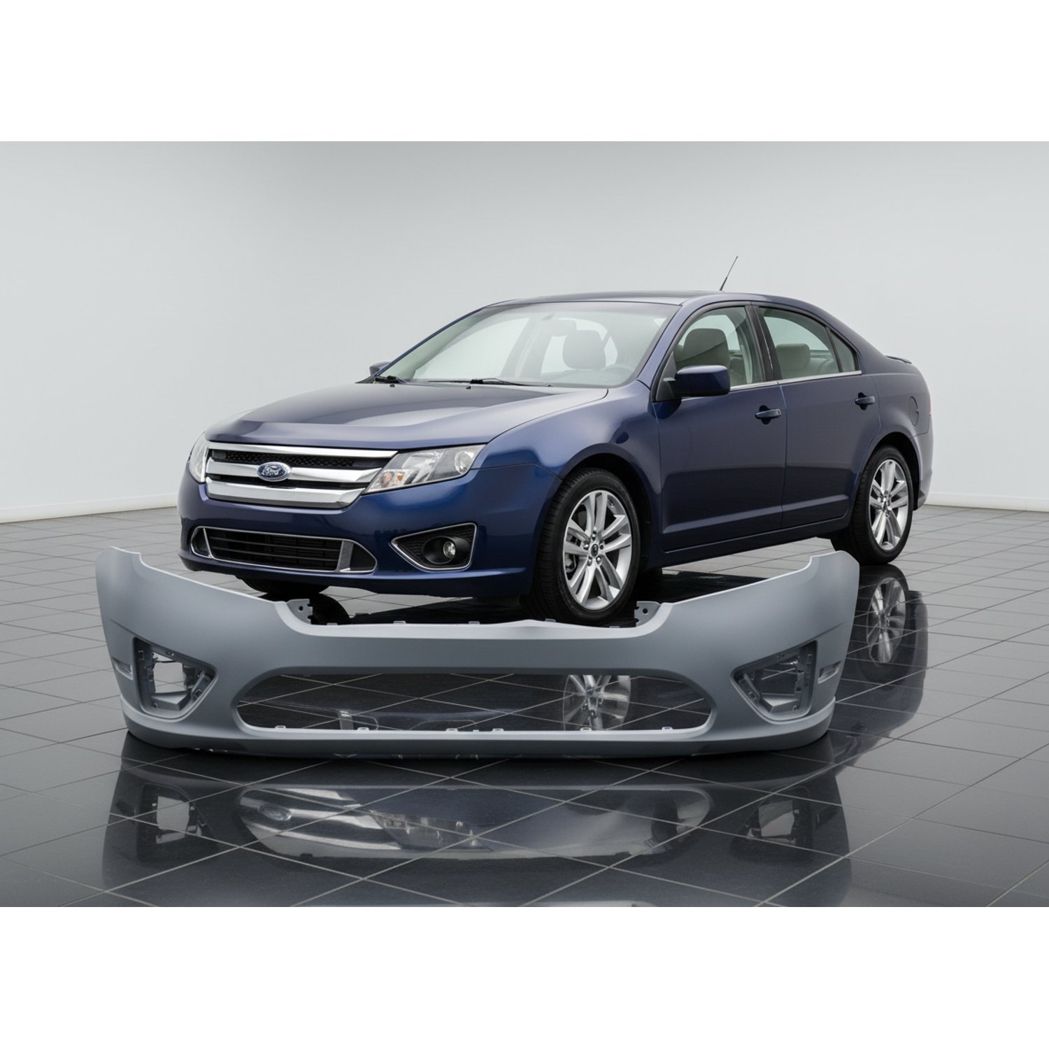 Top Gear Motors Front Bumper for 2010-2012 Ford Fusion - Image 2