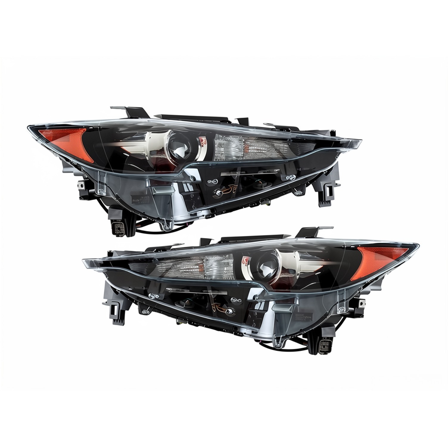 Top Gear Motors LED Black Headlight Assembly Pair for Mazda CX-5 2017–2021