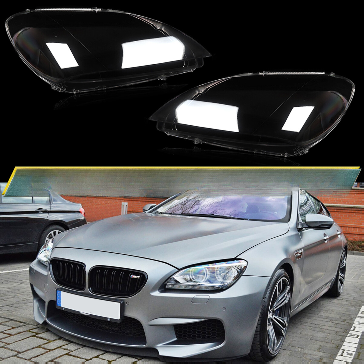 Top Gear Motors Headlight Lens Cover Pair Left and Right for 2010-2015 BMW 6 Series F06 F12 F13 and 2012-2015 BMW M6 F06 F12 F13 Clear ABS Plastic - Image 3