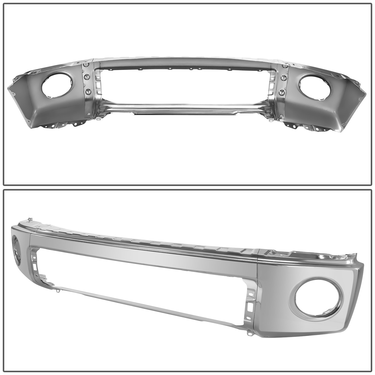 Top Gear Motors Chrome Front Bumper Face Bar for Toyota Tundra 2007–2013 Fog Cutouts No Sensor Holes - Image 3