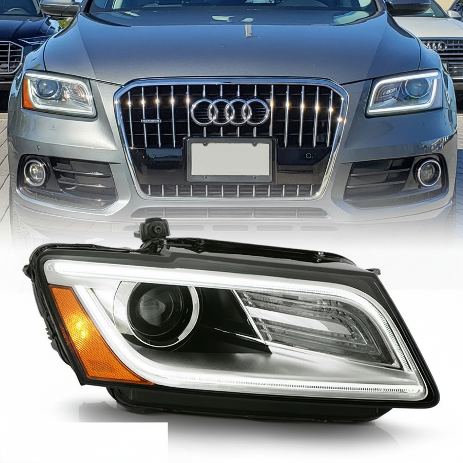 Top Gear Motors Right Passenger Side Headlight Q5 HID Xenon LED for 2013 AUDI SQ5 - Image 2