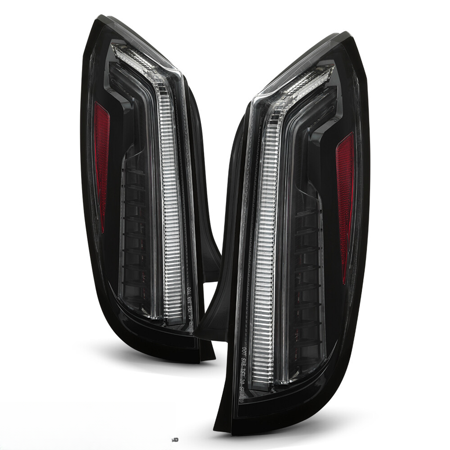 Clear Lens Black Housing LED Tail Lights for 2013-2017 Cadillac XTS Left+Right - Image 3