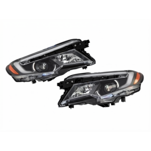 Top Gear Motors Front Black Halogen LED Headlight Pair Left and Right for 2016-2018 Honda Ridgeline