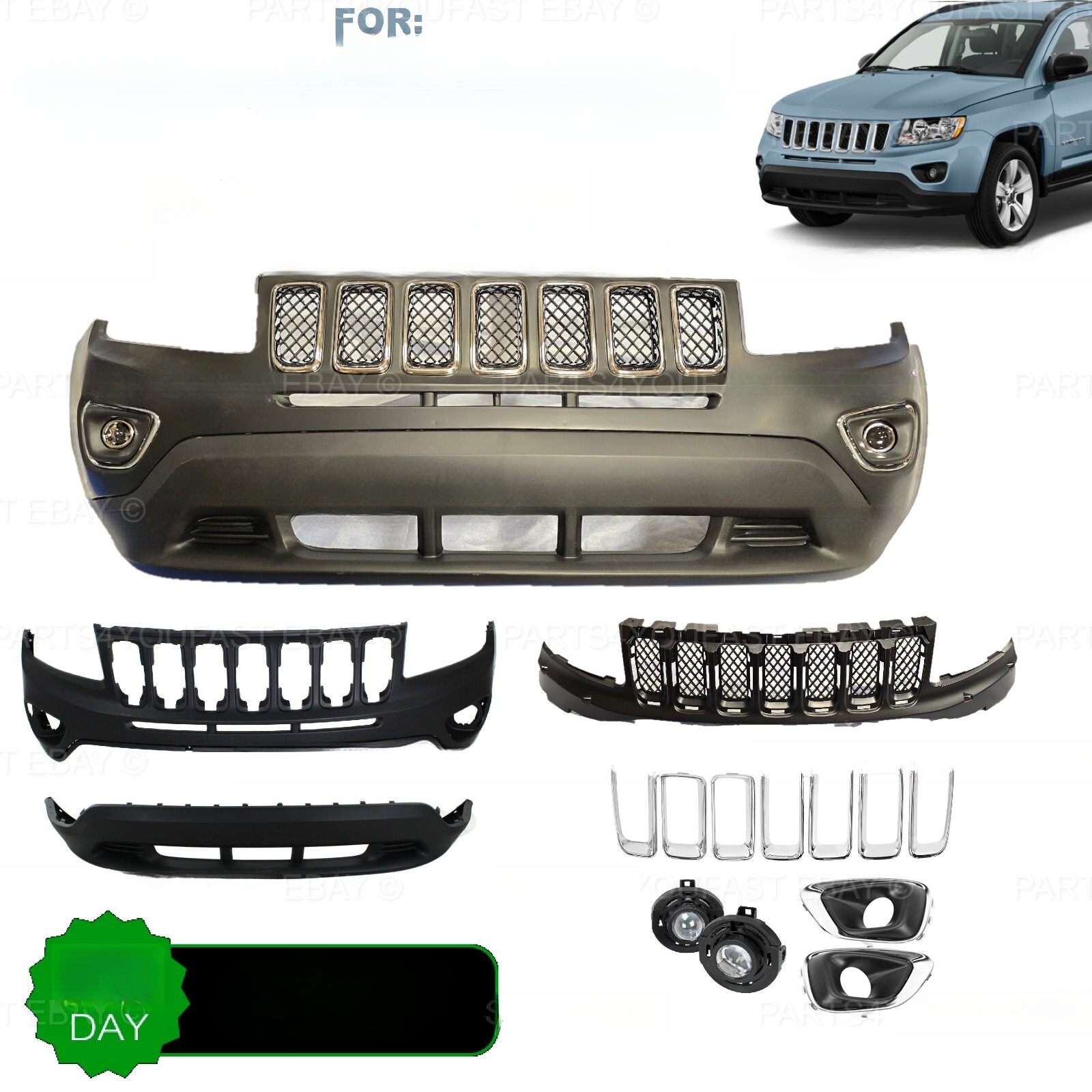 Top Gear Motors Front Driver Side Steel Bumper Bracket for 2011-2017 Jeep Compass - Image 2