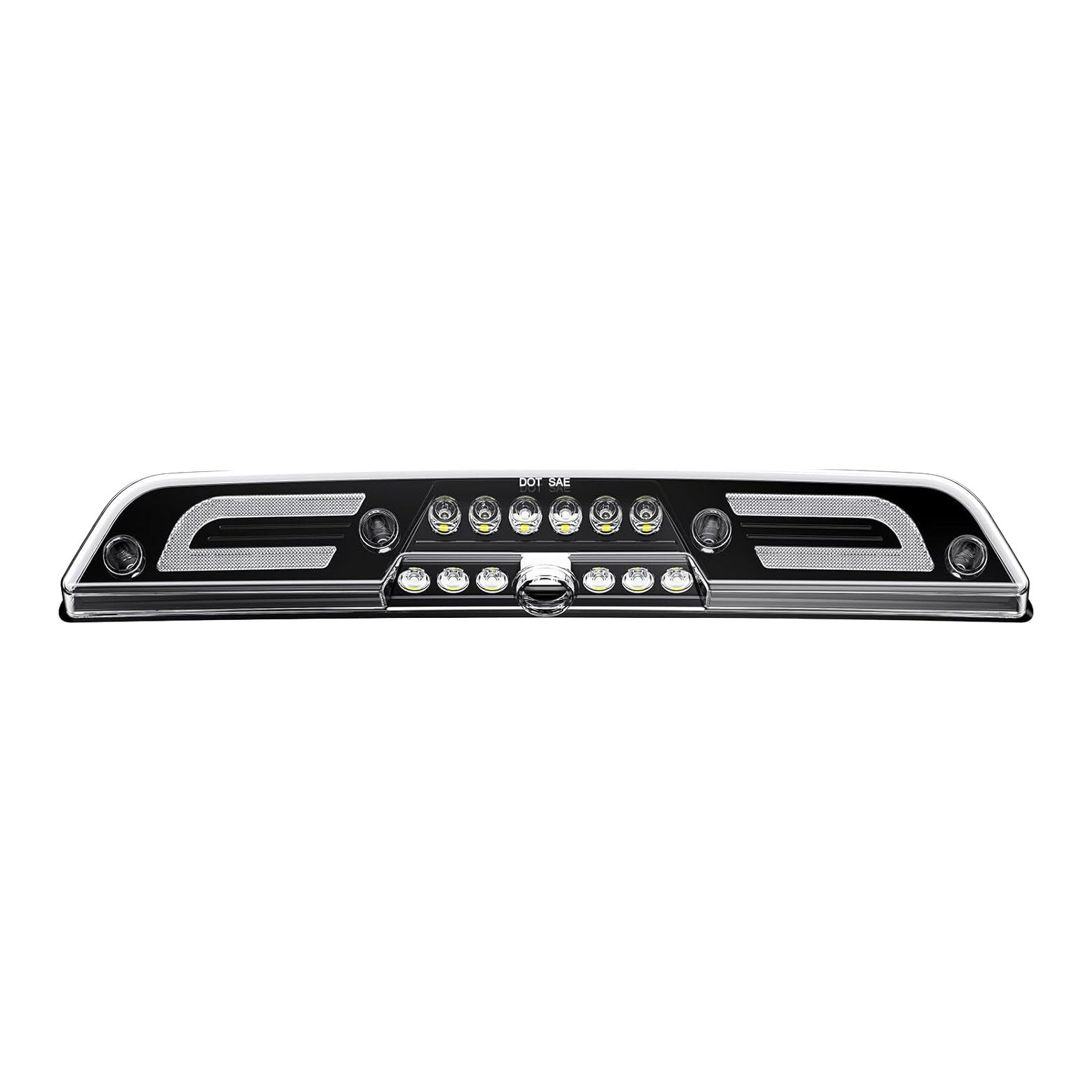 Top Gear Motors Black LED Third Brake Light for 2017-2025 FORD F-150/F-250/F-350 Red Lens