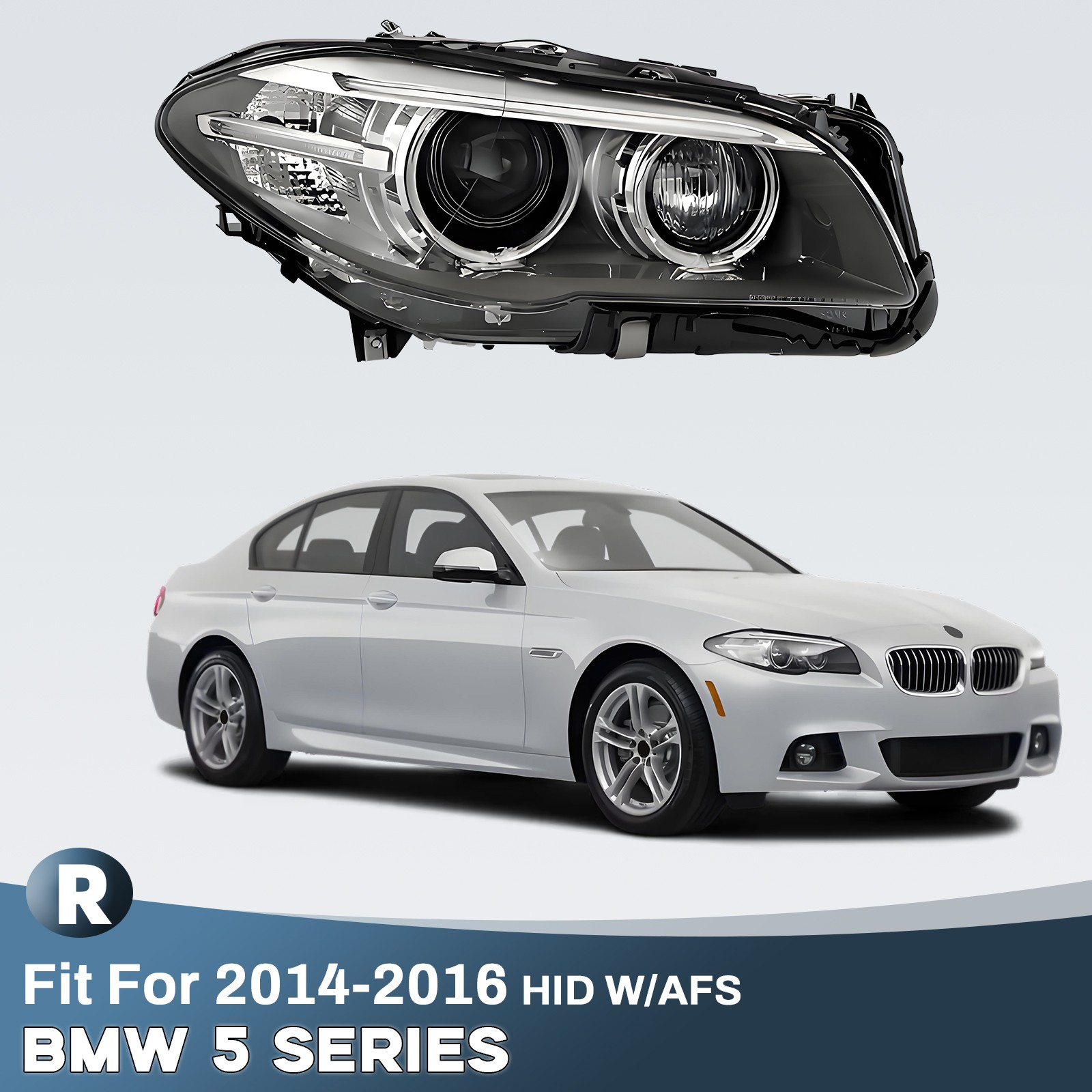 Top Gear Motors 2013-2015 BMW 7 Series Xenon AFS Headlight Left Driver Side Front Direct Replacement - Image 4