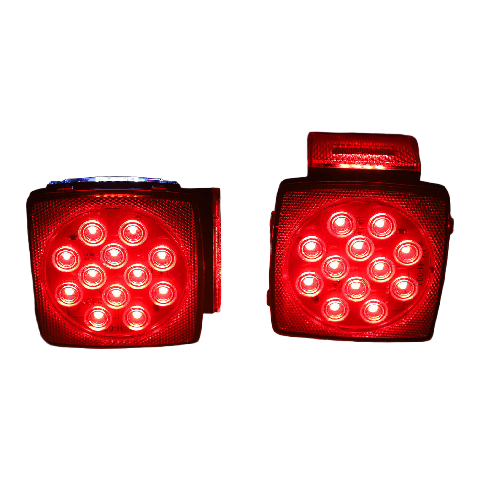 Top Gear Motors Set of 2 Submersible LED Trailer Tail Lights for Boat Marker Truck Waterproof Red - Image 3