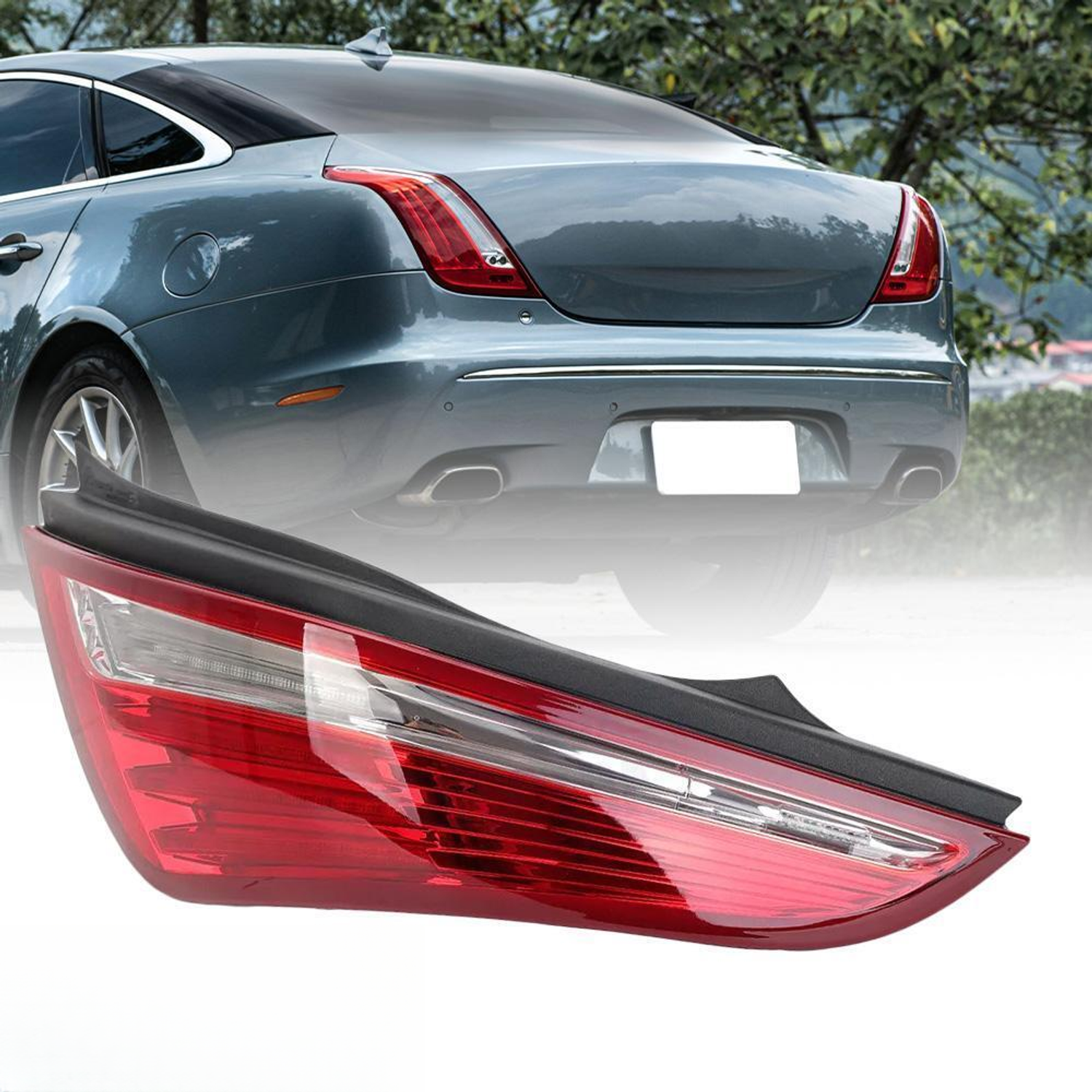 Top Gear Motors Black LED Tail Light Driver Left Side for 2010-2016 JAGUAR XJR/XJ Red Lens - Image 2