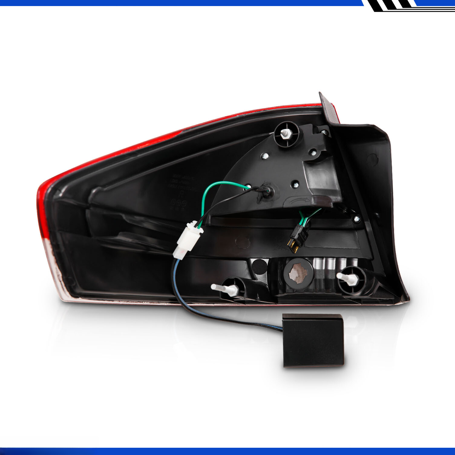 Top Gear Motors Red LED Tail Light Pair Left and Right for 2008–2011 Ford Focus S SE SEL SES Chrome Housing - Image 3