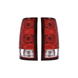 Top Gear Motors Halogen Tail Light Pair Left and Right for 2007–2013 GMC Sierra 1500 / 2500 HD / 3500HD Red Outer Reflector