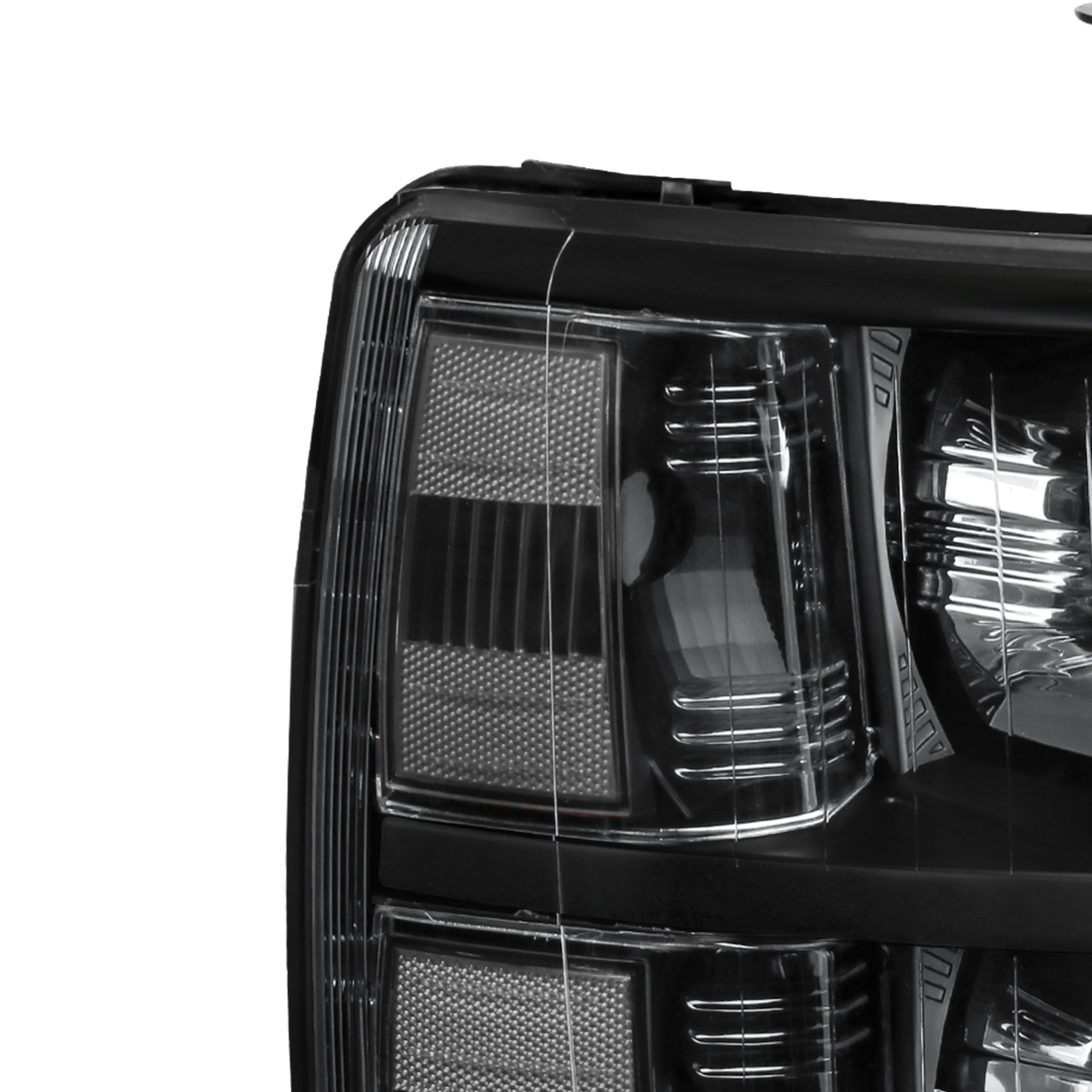 Top Gear Motors Black Housing Headlight Assembly Pair Left and Right for 2007-2013 Chevrolet Silverado 1500 2500HD Direct Replacement - Image 6