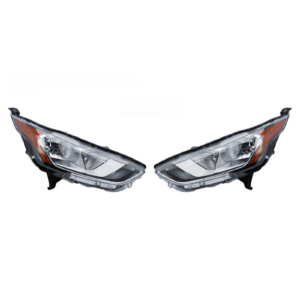 Top Gear Motors Chrome Halogen Driver Left Headlight Assembly for 2019-2023 Ford Transit Connect XL XLT Titanium Clear Lens