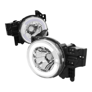 Top Gear Motors Chrome LED DRL Front Bumper Headlight Assembly for 2007–2014 Toyota FJ Cruiser