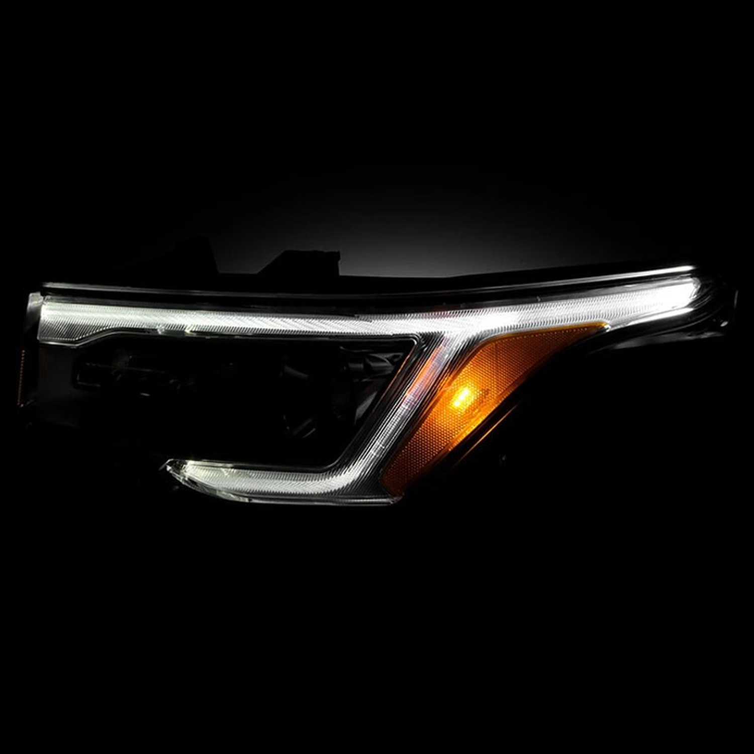Top Gear Motors Left Halogen Headlight Assembly for GMC Acadia 2017–2019 Driver Side Chrome LED DRL - Image 6