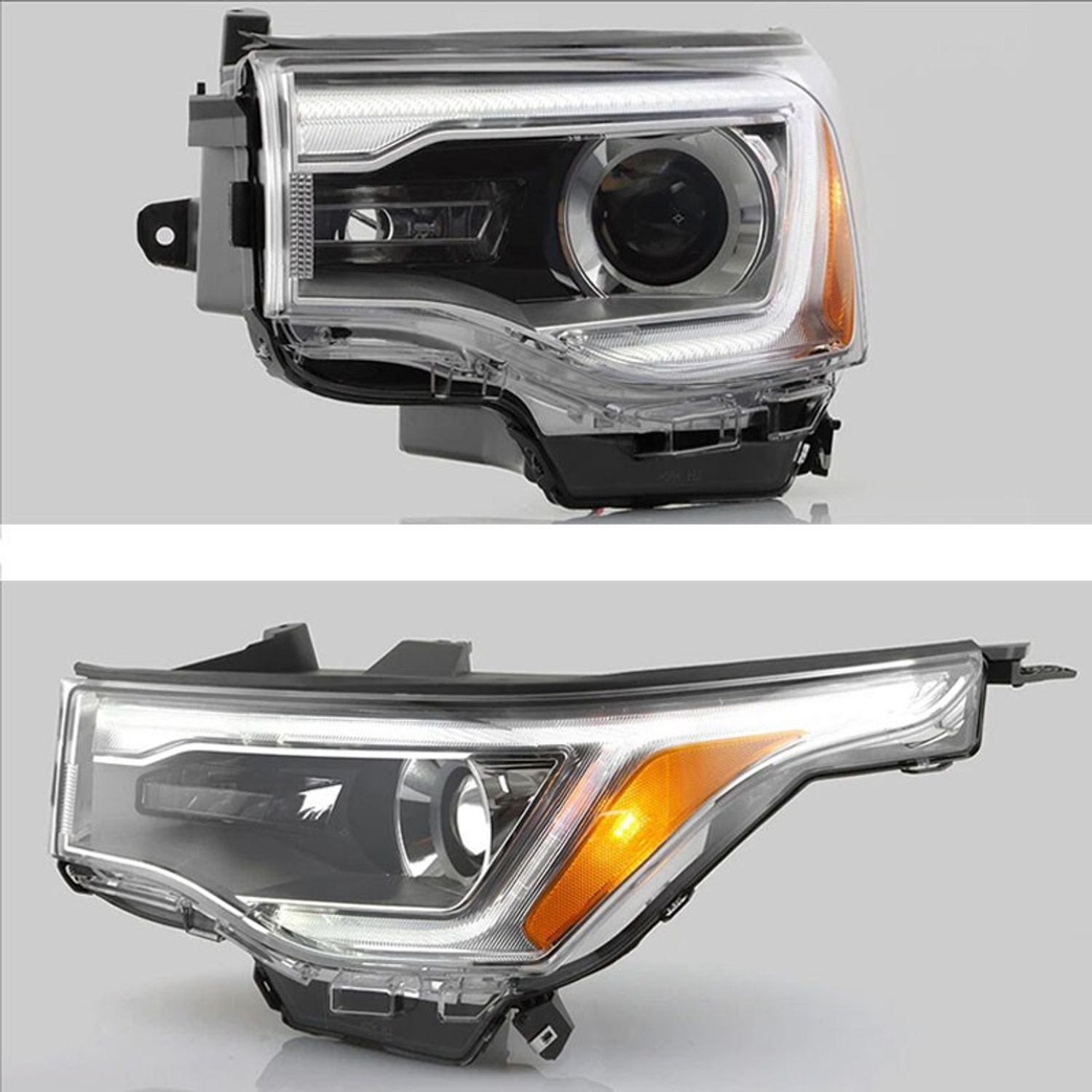 Top Gear Motors Left Halogen Headlight Assembly for GMC Acadia 2017–2019 Driver Side Chrome LED DRL - Image 7