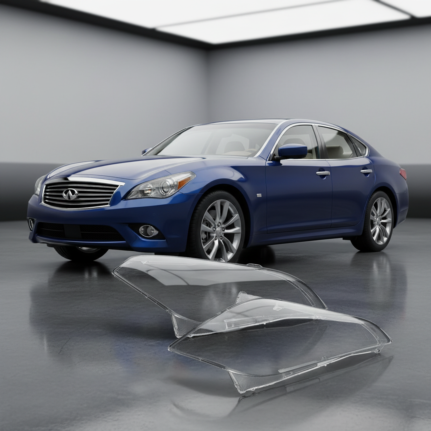 MAGICKIT Headlight Headlamp Lens Shell Clear Cover For Infiniti M25 M35 M37 M56 2011-2013 - Image 2