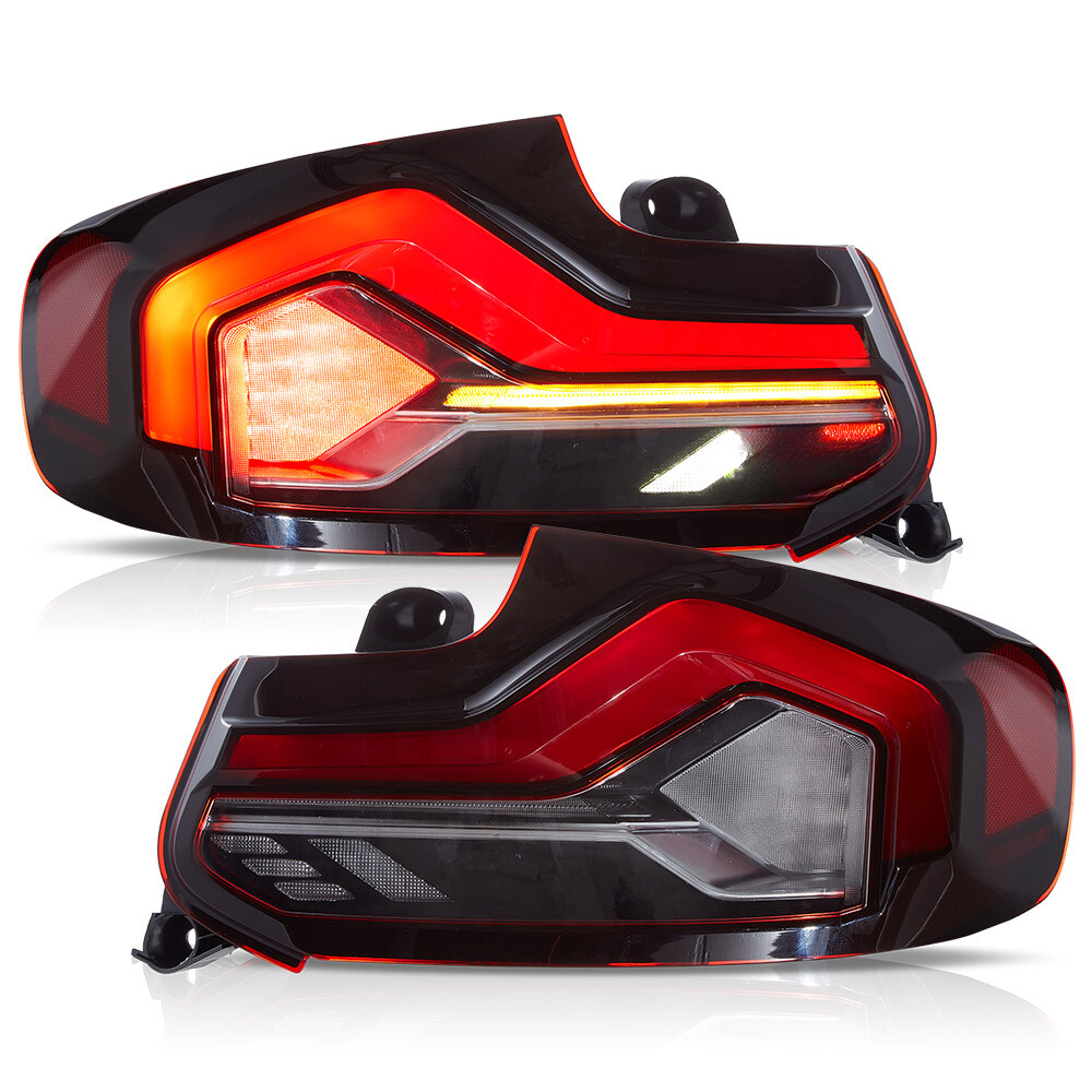 Top Gear Motors Sequential LED Tail Light Pair Driver and Passenger Side for 2014-2020 BMW 2 Series F22 F23 F87 M2 Red Clear Lens - Image 3