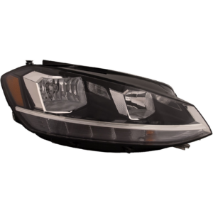 Top Gear Motors Original Style Halogen Headlight Passenger Right Side for 2018-2021 VOLKSWAGEN Golf Alltrack/gti/golf Clear Lens