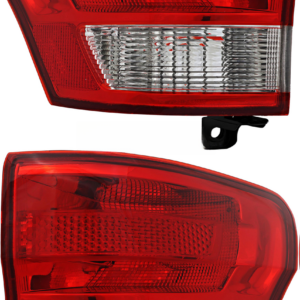 Top Gear Motors Halogen Tail Light Pair Driver and Passenger Side for 2011-2013 JEEP Grand Cherokee/cherokee Red Lens