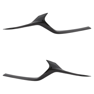 Top Gear Motors Painted Black Grille Trim Pair for 2019-2023 Mazda 3 Hatchback
