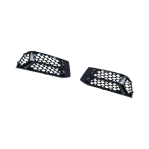 Top Gear Motors Front Bumper Foglight Cover for Audi A3 Sedan 2017-2021 and Cabriolet 2017-2019 Bright Black