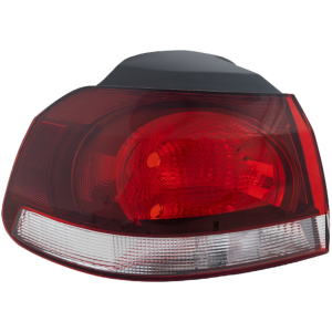Tail Light Compatible With 2010-2014 Volkswagen Golf Left Driver Side, Outer