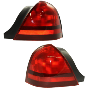 Top Gear Motors 2003-2011 Mercury Grand Marquis MARQUIS Outer Left and Right Tail Light Assembly Pair